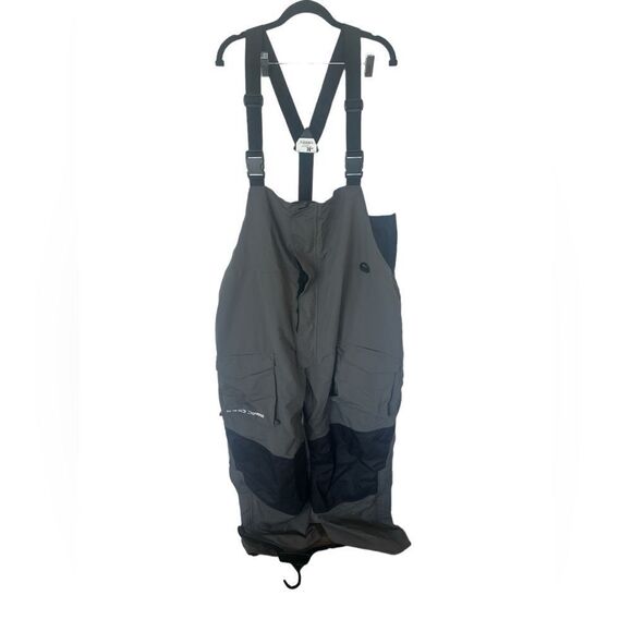 H2O XPRESS Men's Softshell Cargo Pockets Fishing Bib Overalls Gray Size 3XL NWT - Picture 1 of 4